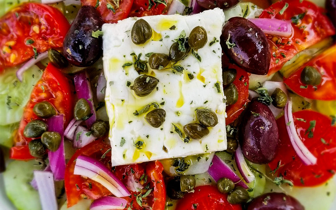 Traditional Greek Peasant Salad (Horiatiki Salad)