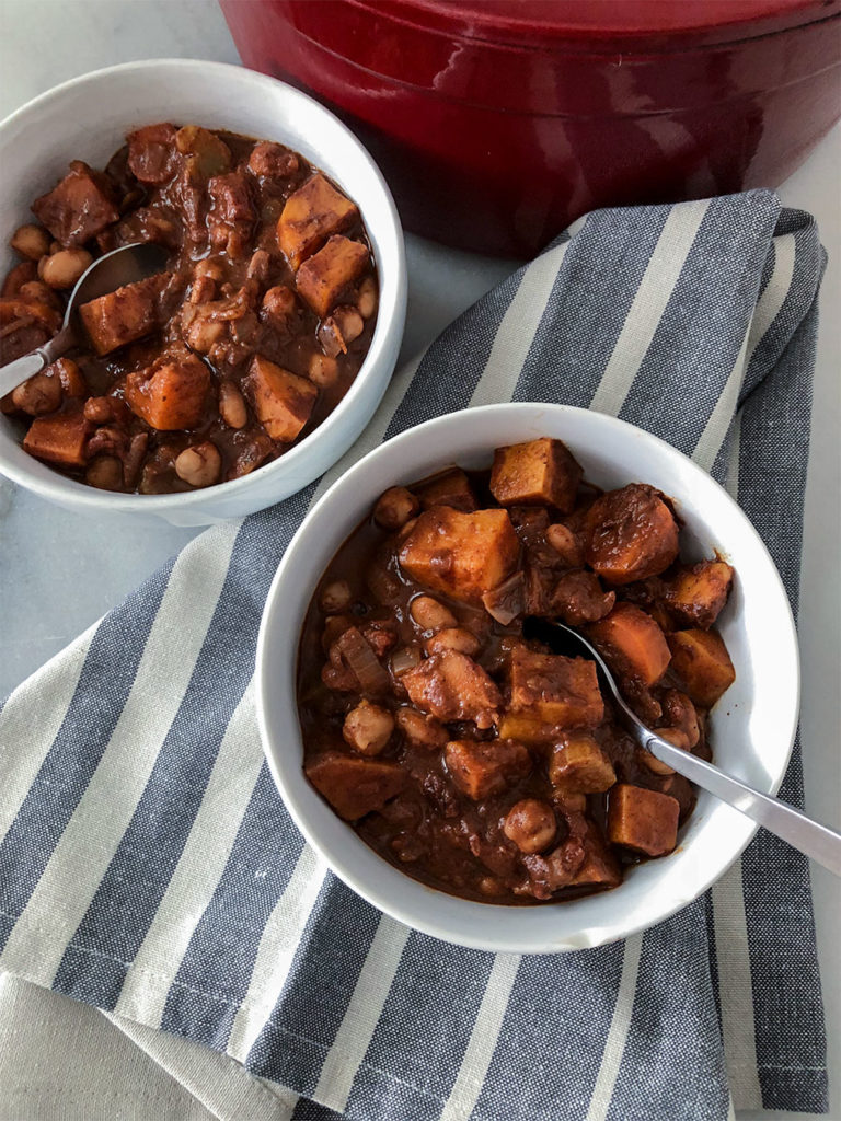 Two bowls of Spicy Cocoa Chili