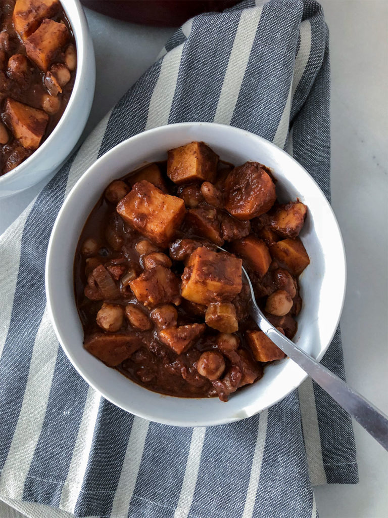 Two bowls of Spicy Cocoa Chili