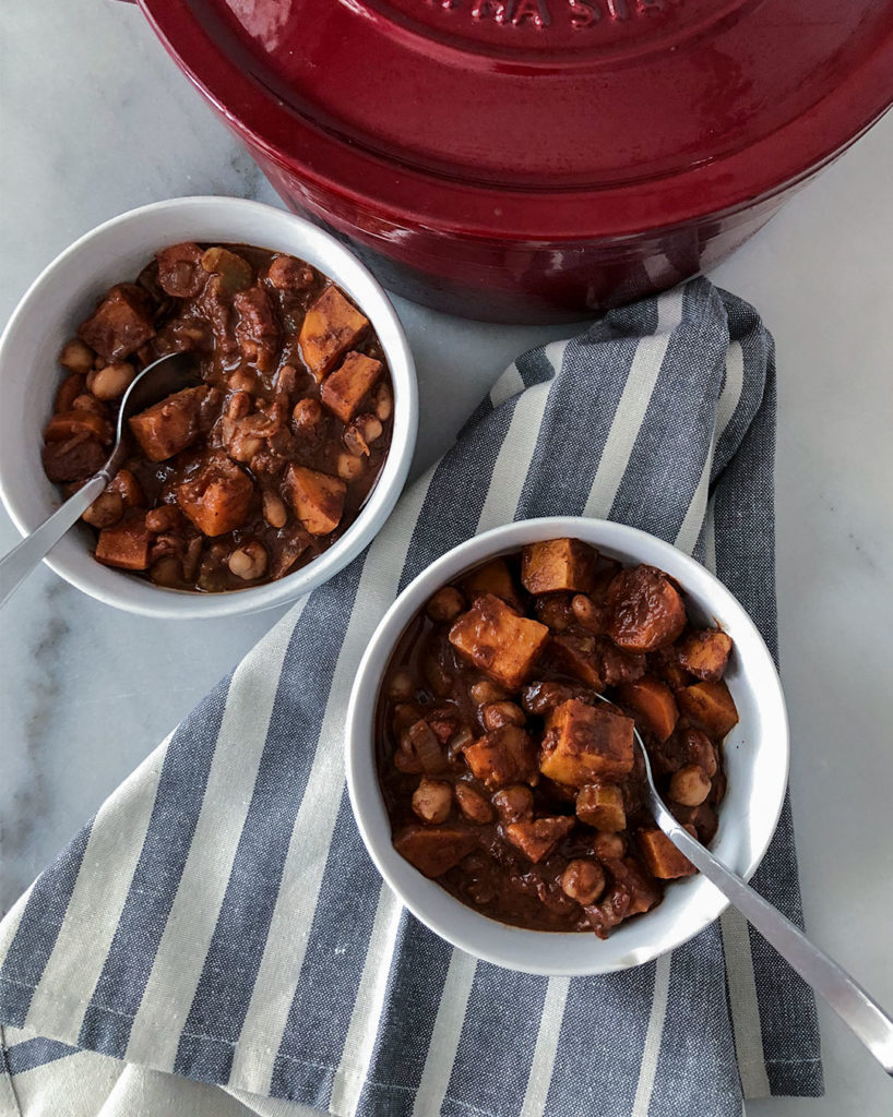 Two bowls of Spicy Cocoa Chili