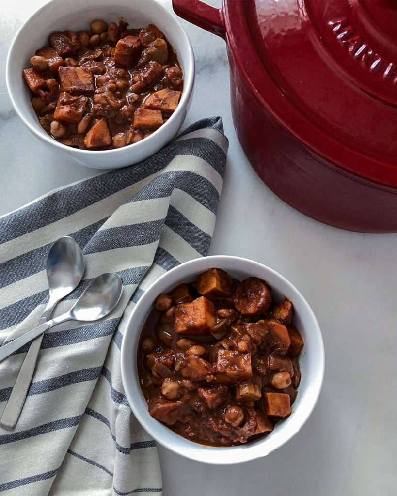 Two bowls of Spicy Cocoa Chili