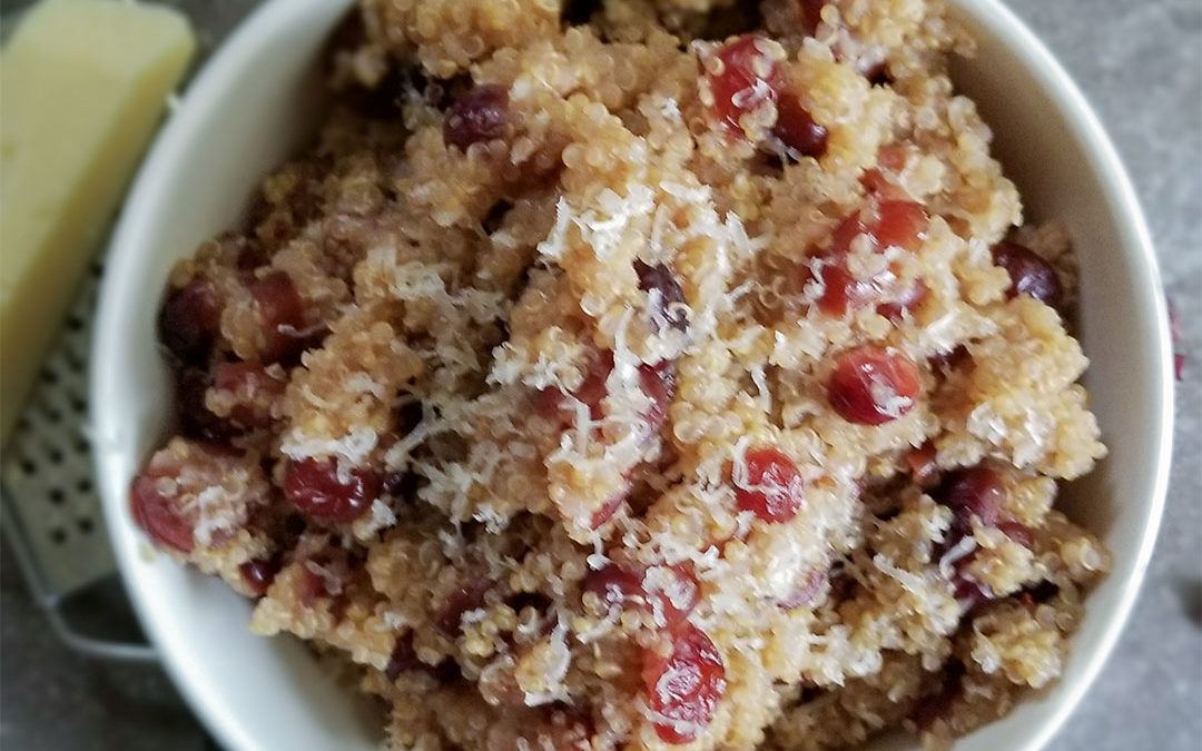 Cheesy Cranberry Quinoa