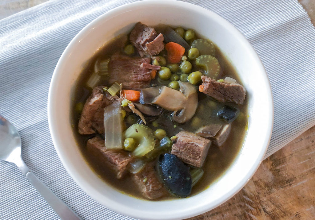 Crockpot Low Carb Beef Stew in a bowl