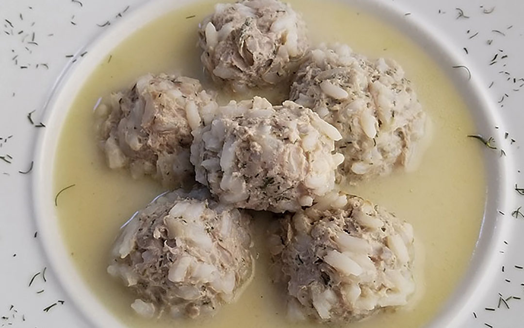 Youvarlakia (Greek Meatball Soup)