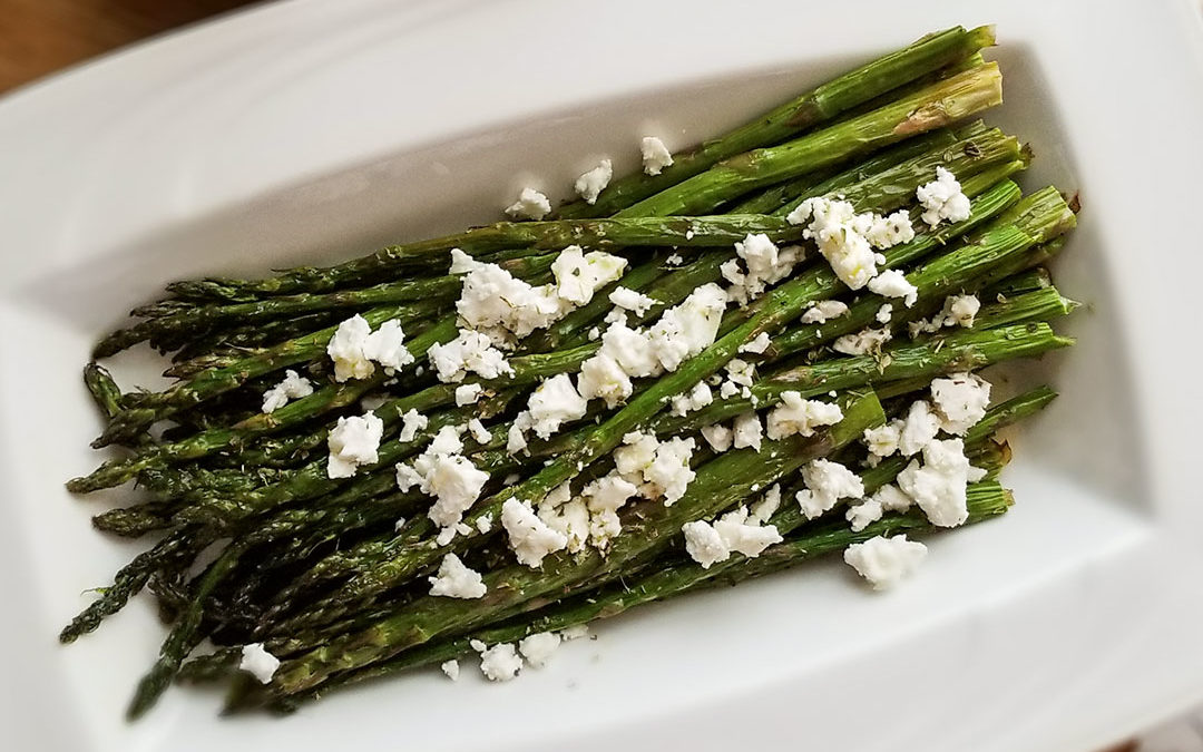 Roasted Asparagus with Feta