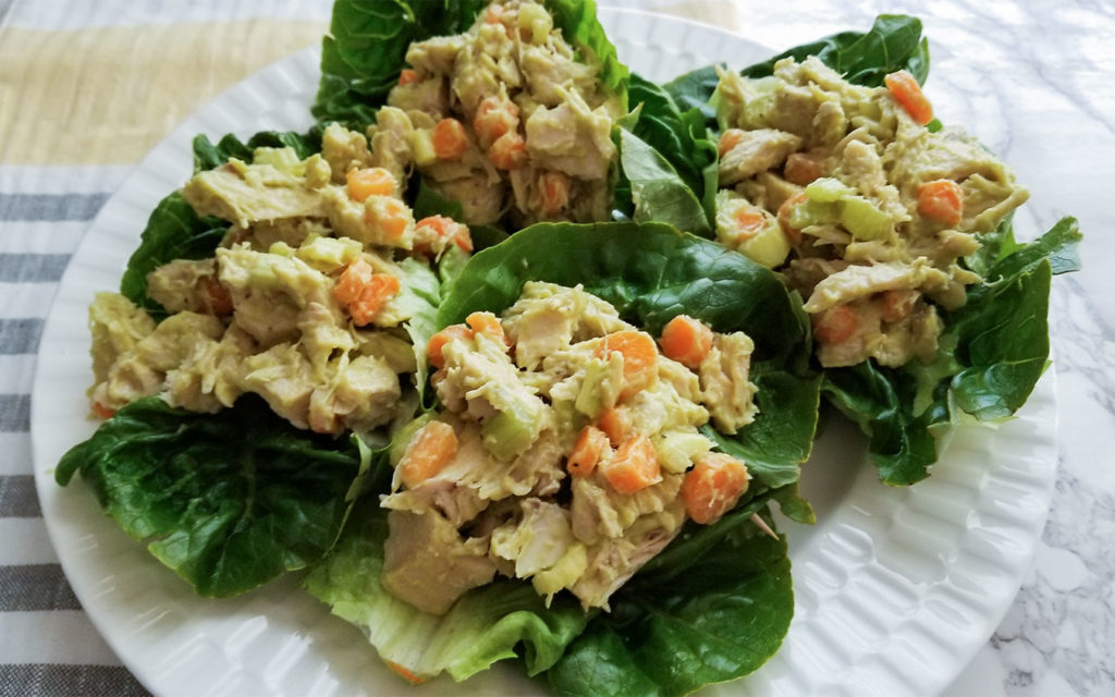 Turkey Lettuce Wraps on a plate