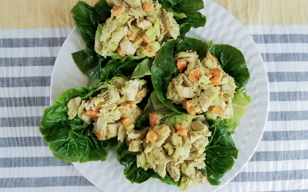 Turkey Lettuce Wraps on a plate