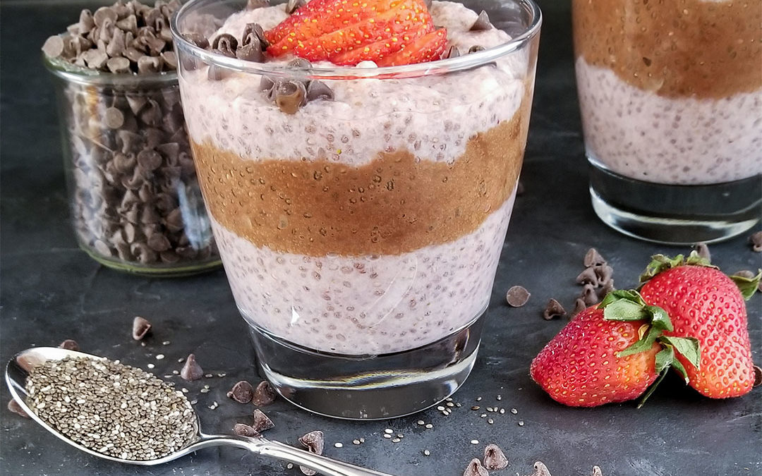 Strawberry Chocolate Chia Pudding