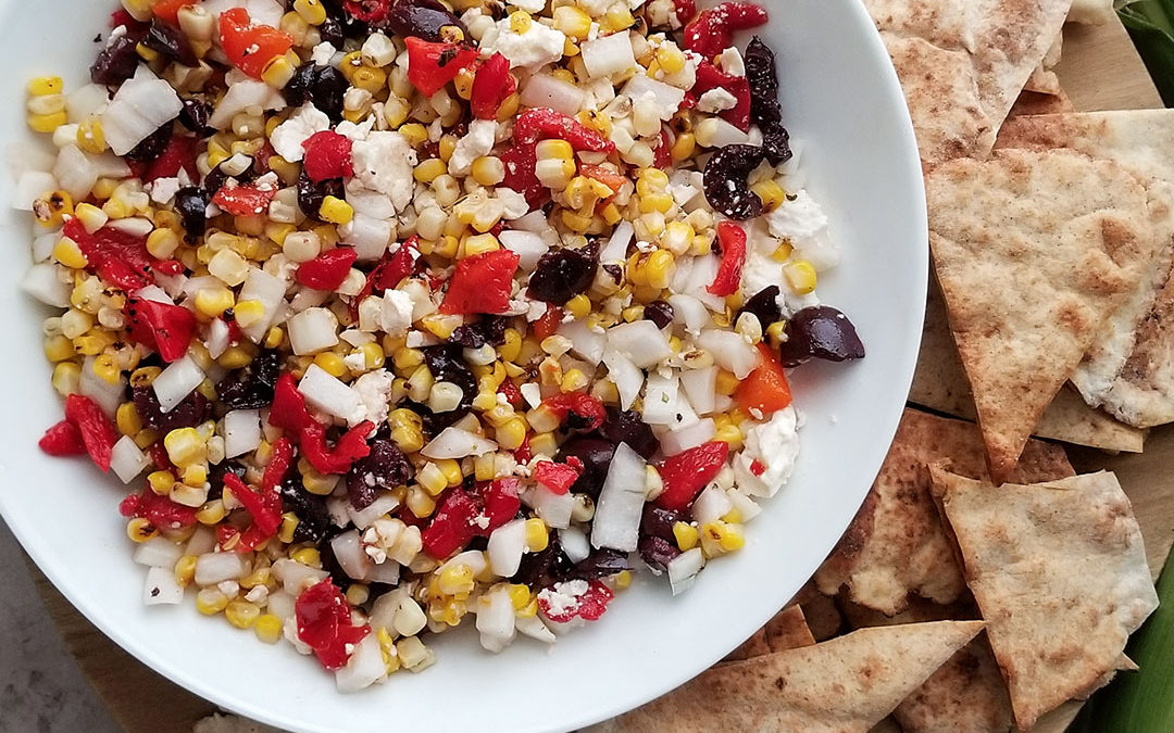 Grilled Greek Corn Salsa