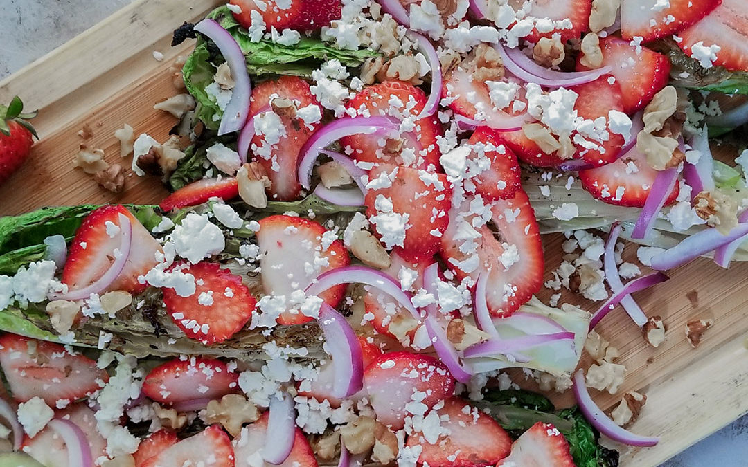 Grilled Romaine Strawberry Salad