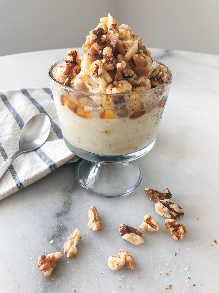 Banana Baklava "Nice" Cream in a serving bowl