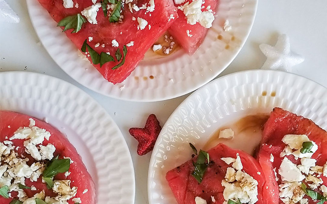 Grilled Watermelon with Feta