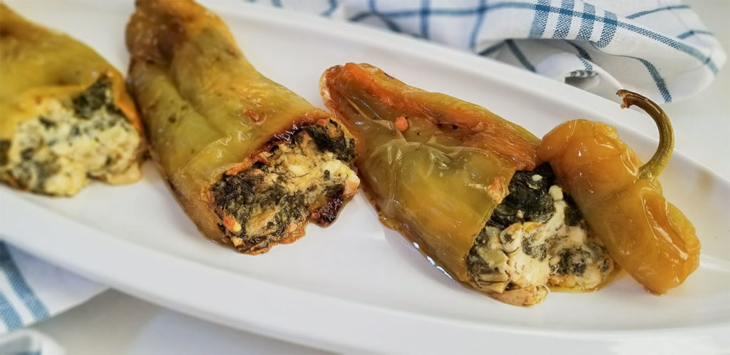 Spanakopita Stuffed Peppers