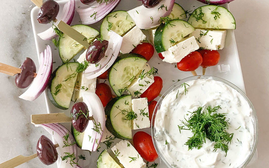 Greek Salad Kebabs