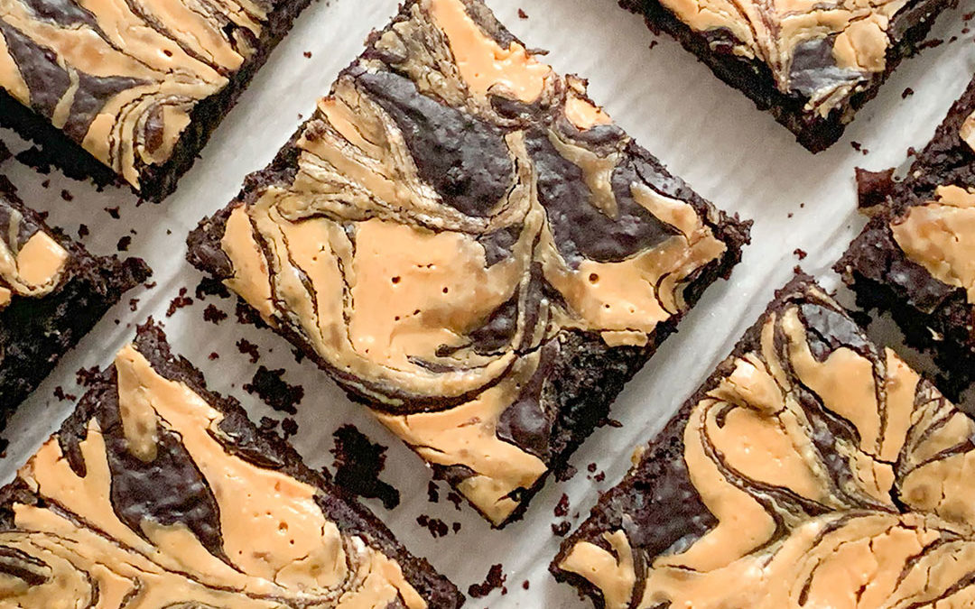 Peanut Butter Swirl Black Bean Brownies