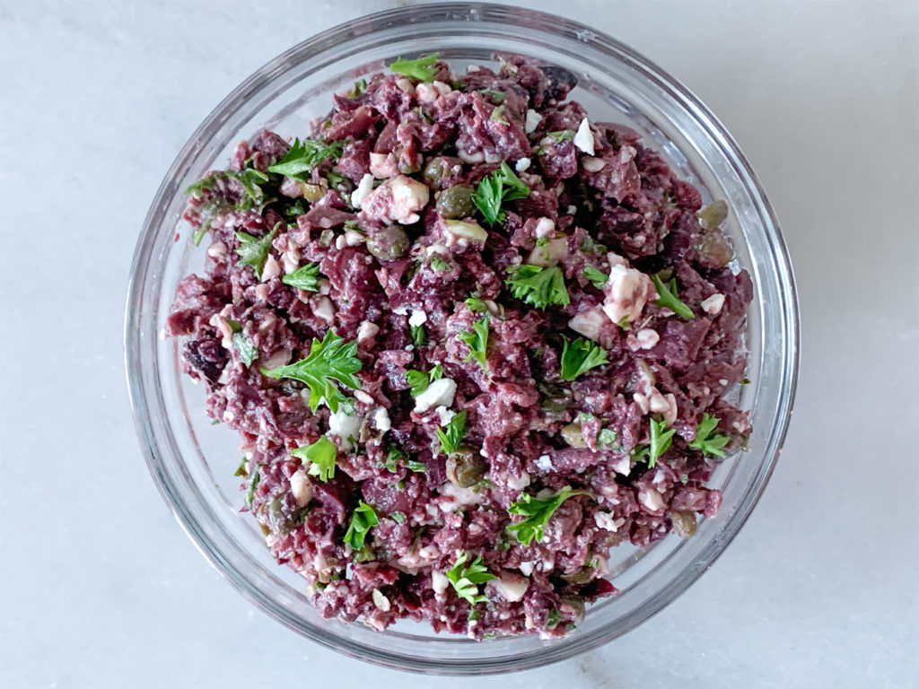 Kalamata Olive Tapenade in a bowl