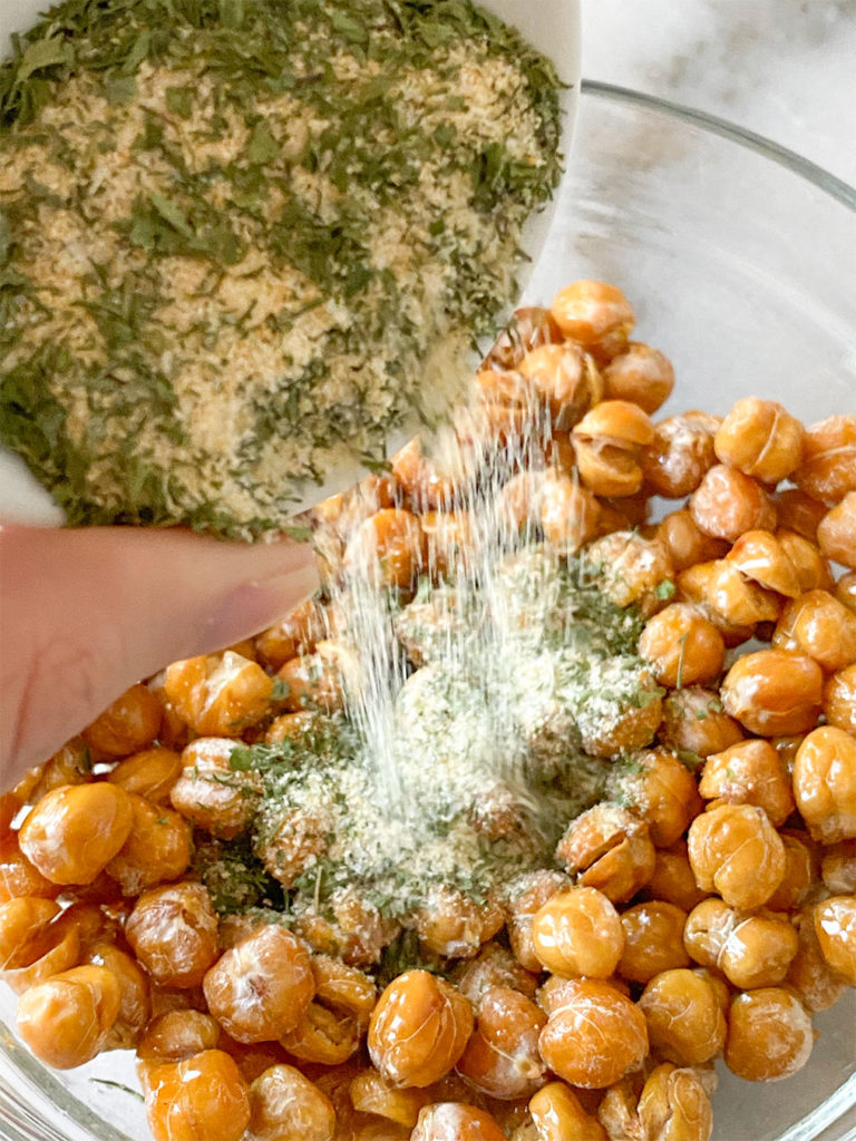 Roasted Chickpeas with Ranch Seasoning