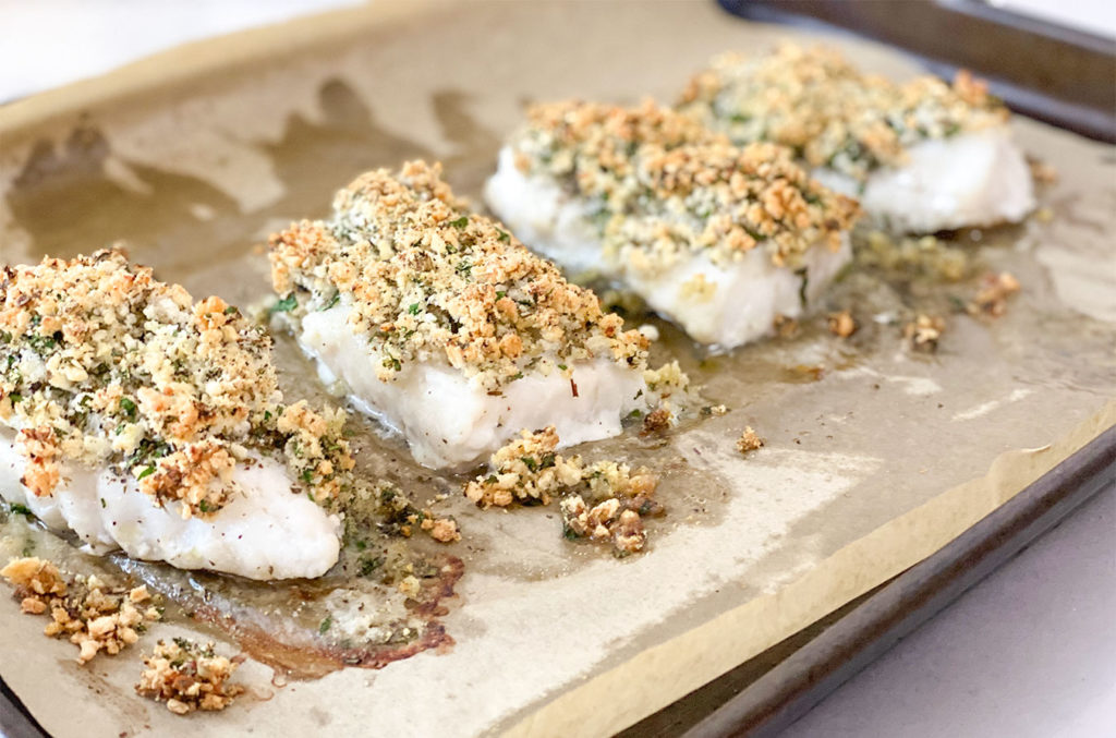 Greek Panko Crusted Cod - Heart Healthy Greek