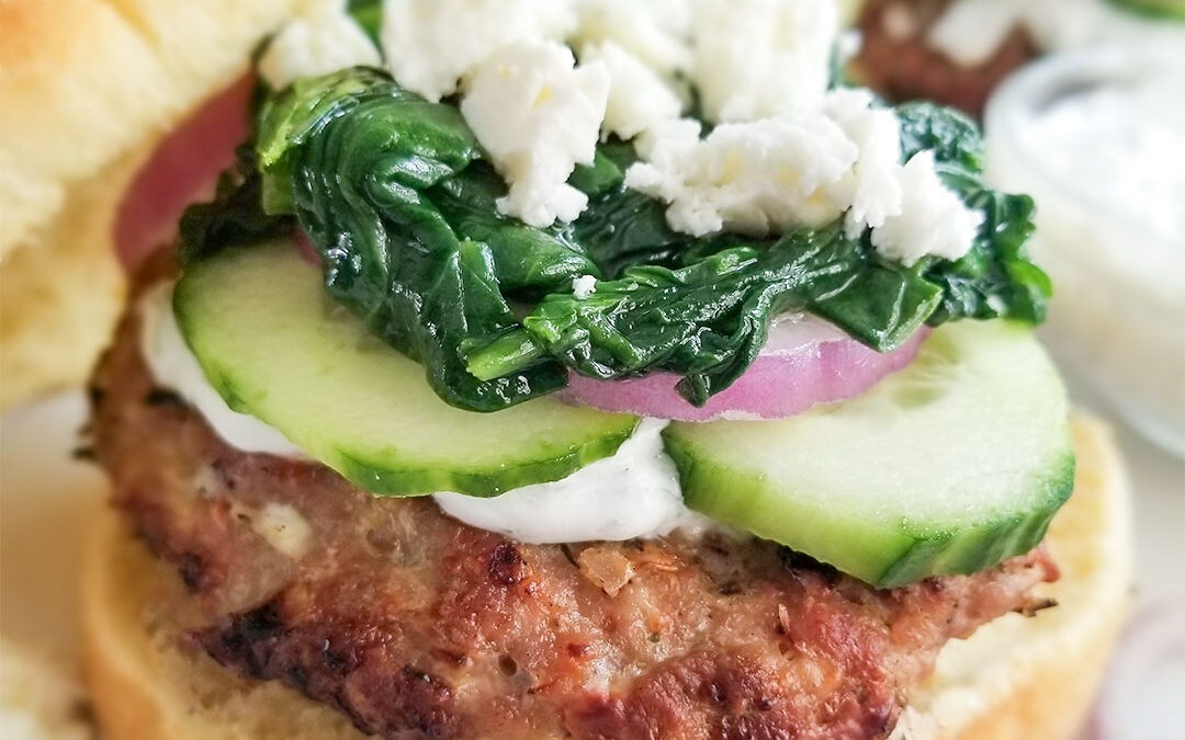 Greek-Style Turkey Burgers