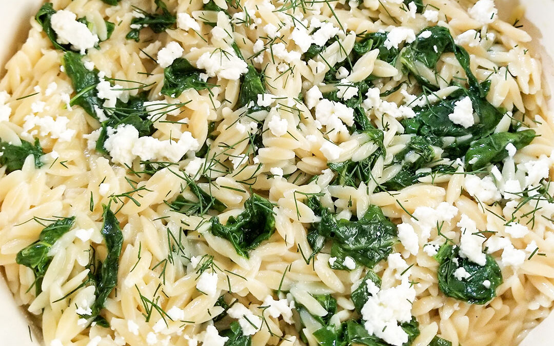Mediterranean Orzo With Swiss Chard