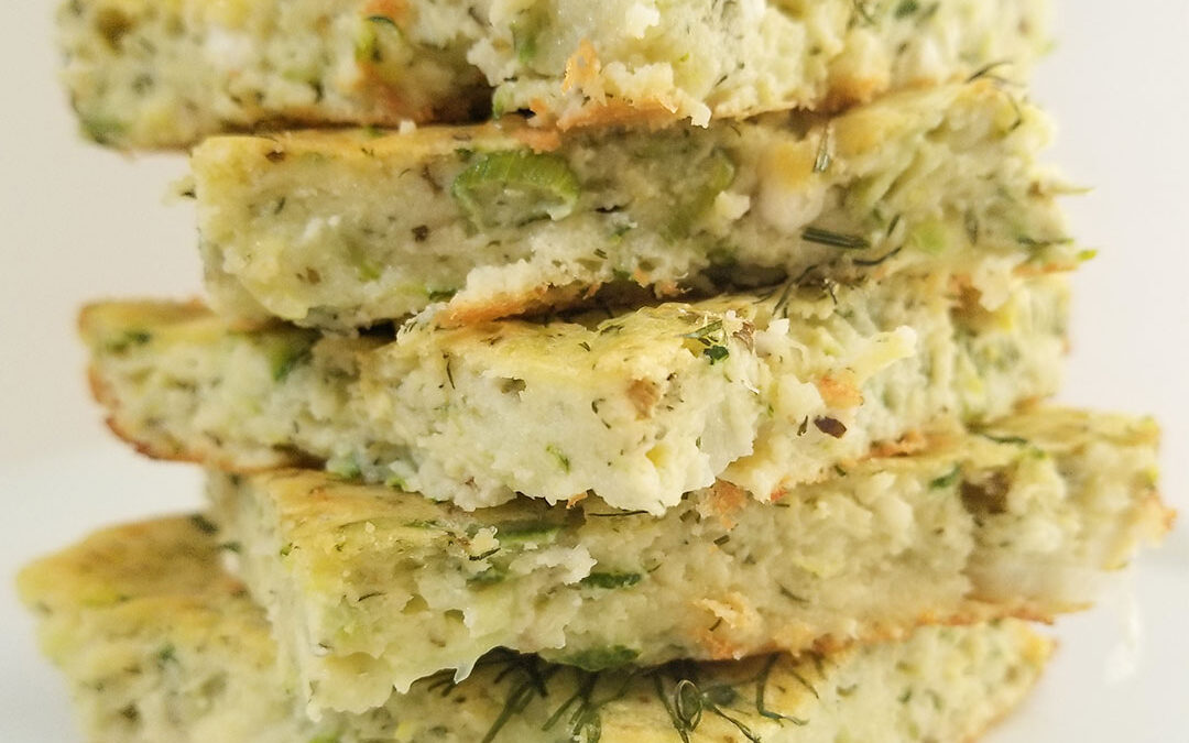 Zucchini Squares (with a Greek twist)