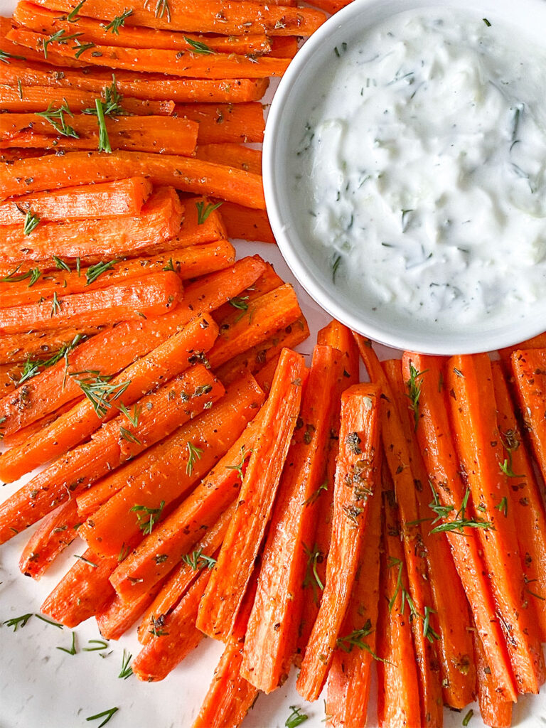 Oven roasted carrots with spices