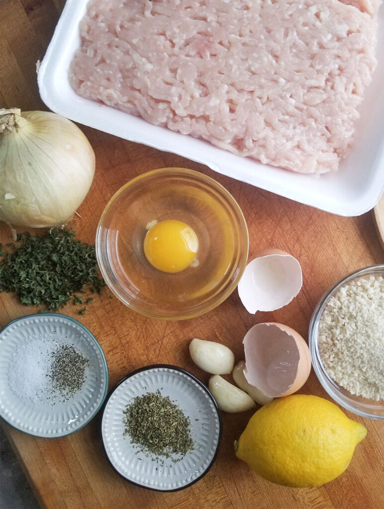 ingredients for chicken meatballs
