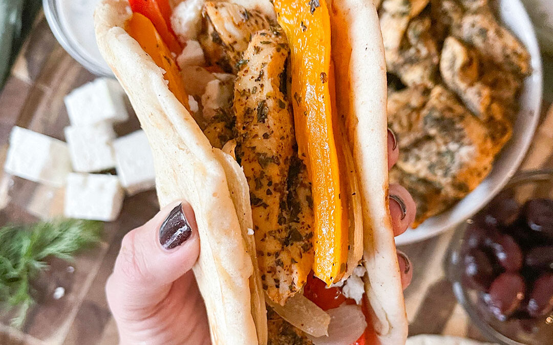 Sheet Pan Chicken Gyros