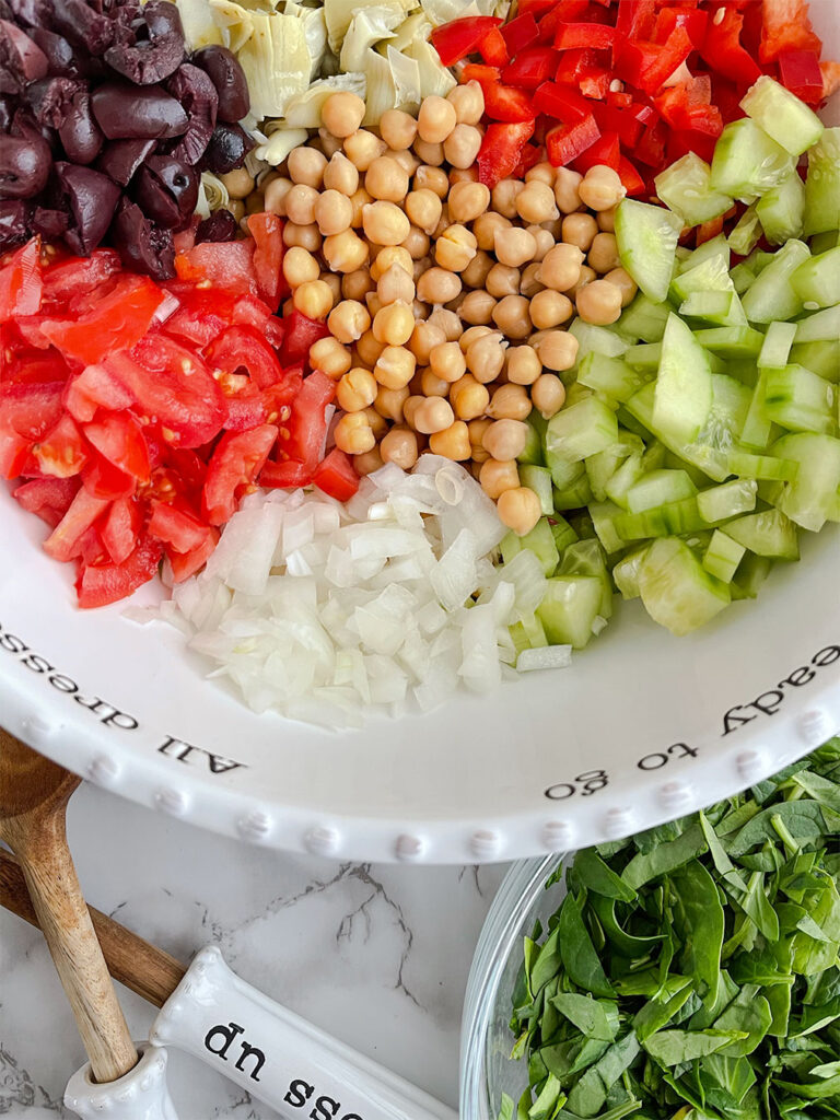 Mediterranean Chickpea Salad - Heart Healthy Greek