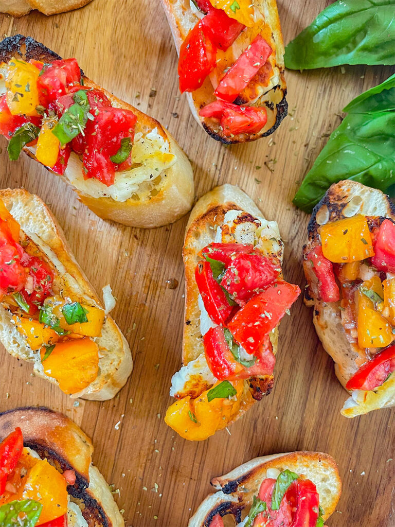 grilled bruschetta