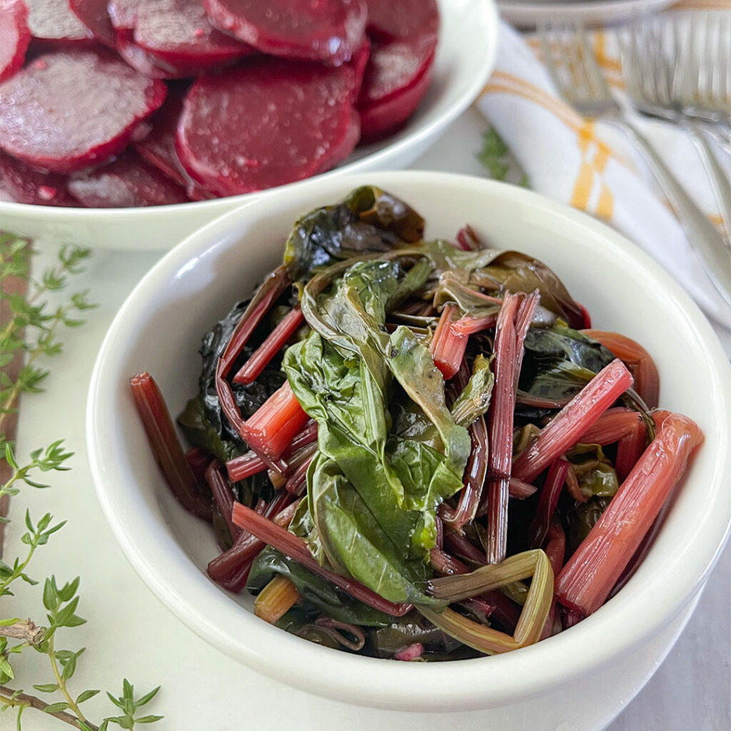 Beet Greens in a bowl