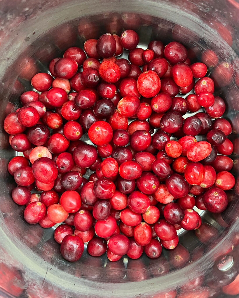 Rinse Cranberries