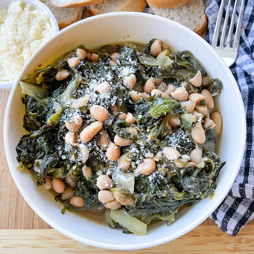 Easy Vegetarian Greens and Beans