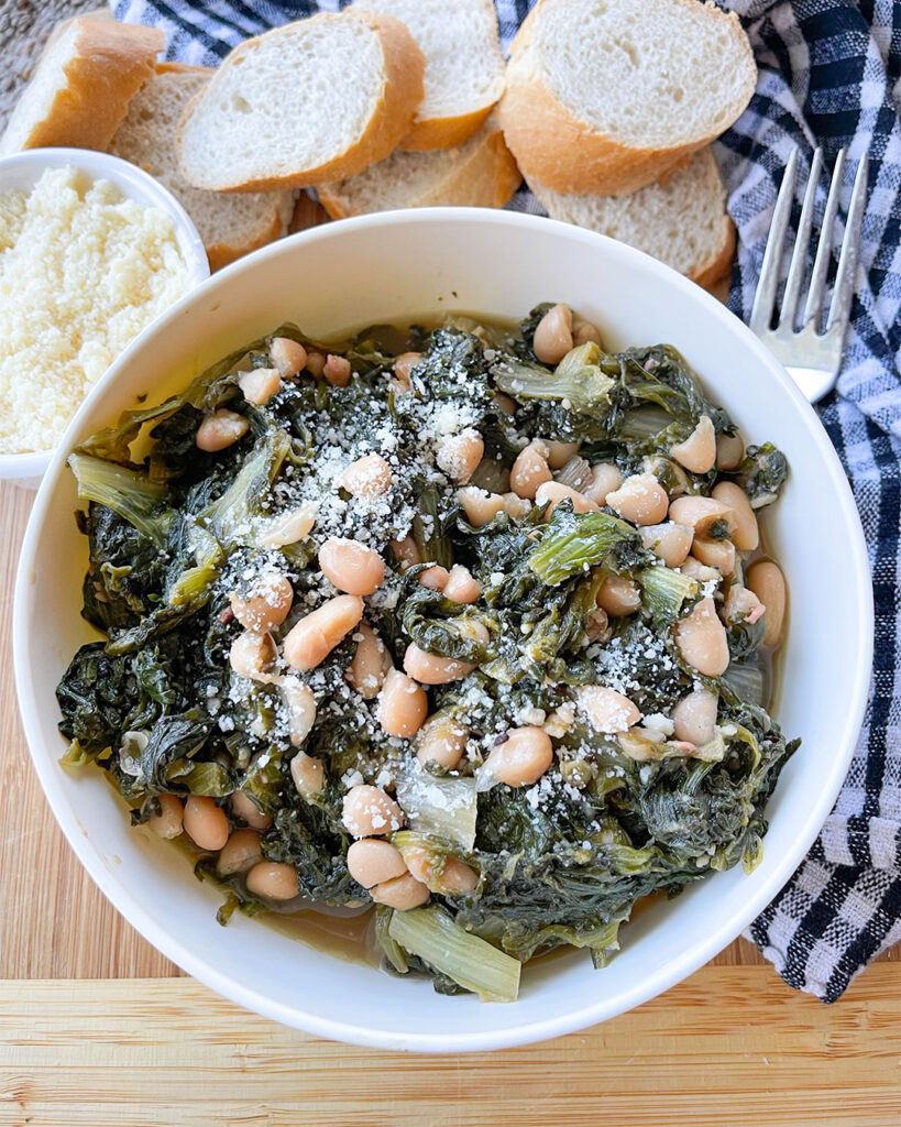 Easy Vegetarian Greens and Beans
