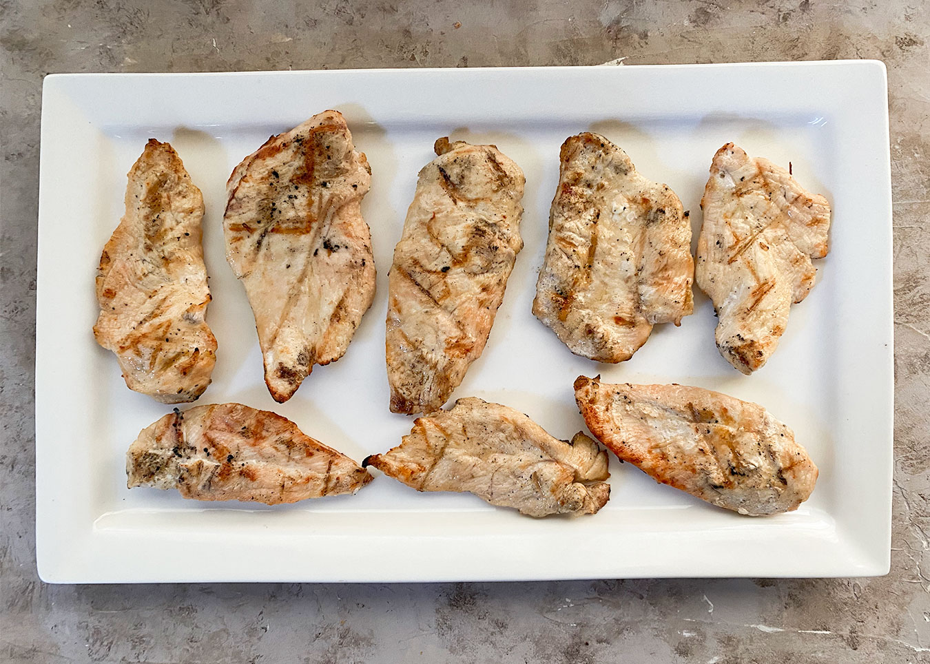 Grilled chicken breasts