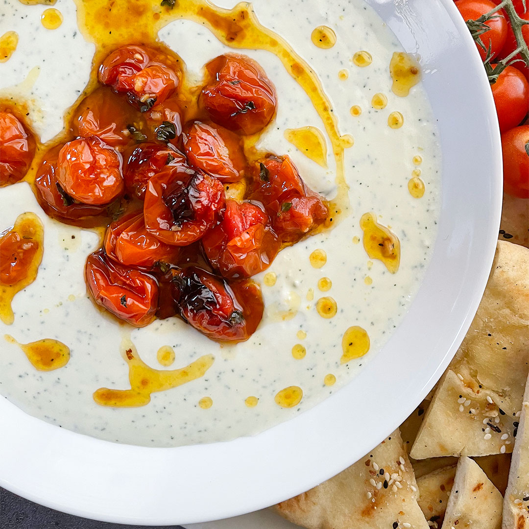 Creamy Whipped Feta with Roasted Tomatoes