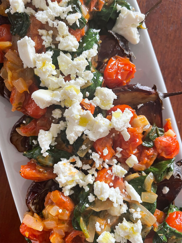 Roasted Baby Eggplant With Tomato