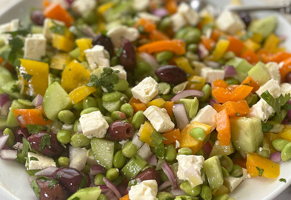 Mediterranean Edamame Salad