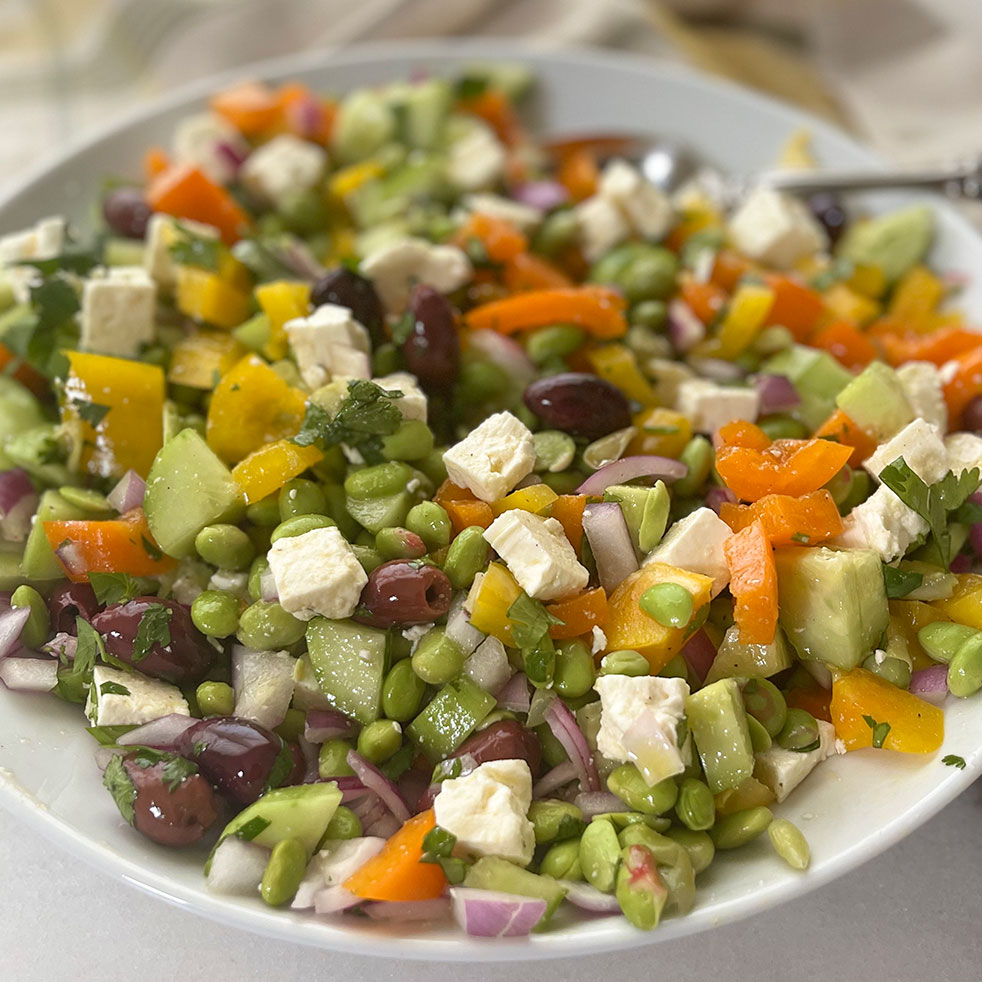 Mediterranean Edamame Salad